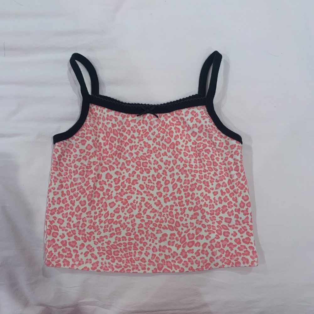 RARE brandy Melville pink cheetah top